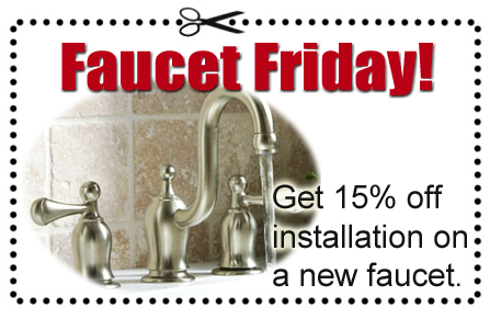 A coupon for faucet installation through Able Plumbing Repair Service, Inc. in Orange Park, FL
